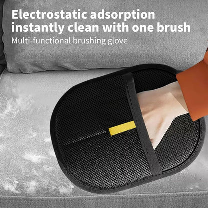 2 Pcs Pet Hair Remover Glove,Pet Hair Removal Gloves,Electrostatic Pet Hair Remover Glove Washable Reusable Cat & Dog Hair Remover for Couch, Furniture, Carpet,Clothing,Car Seats